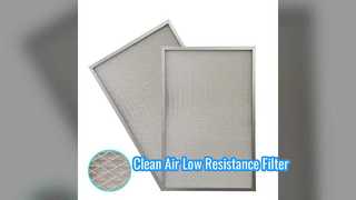 Low Resistance HVAC Filter Clean Room Air