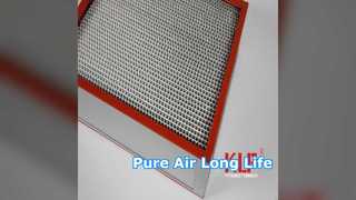 H13 HVAC Air Filter H13 HEPA Filter Galvanized Frame